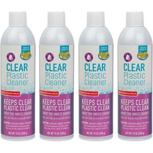 Invisible Glass 91014-4PK Clear Plastic Cleaner – Cleans and Protects Plastic on Electronics, Appliances, Eyewear, Cars, Trucks, RVs, Boats & More, Helps Prevent Fog and Static – 19 oz (Pack of 4)(19 Ounce (Pack of 4))