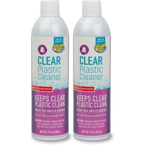 Invisible Glass 91014-4PK Clear Plastic Cleaner – Cleans and Protects Plastic on Electronics, Appliances, Eyewear, Cars, Trucks, RVs, Boats & More, Helps Prevent Fog and Static – 19 oz (Pack of 4)(19 Fl Oz (Pack of 2))