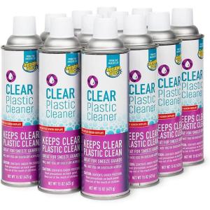 Invisible Glass 91014-4PK Clear Plastic Cleaner – Cleans and Protects Plastic on Electronics, Appliances, Eyewear, Cars, Trucks, RVs, Boats & More, Helps Prevent Fog and Static – 19 oz (Pack of 4)(15 Ounce (Pack of 12))