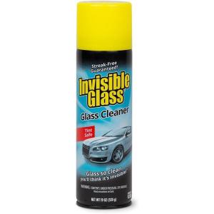Invisible Glass 91164-2PK Premium Aerosol Glass and Window Cleaner for Auto and Home Cleans Glass, Windows, Windshields, and More, Streak-Free, Ammonia-Free, Tint-Safe, 19 oz (Pack of 2)(19 Ounce (Pack of 1))