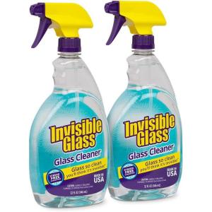 Invisible Glass 92194 Premium Glass and Window Cleaner for Auto and Home Cleans Glass, Windows, Mirrors, and More, Streak-Free, Ammonia-Free, Tint-Safe, 32 Fl Oz(32 Fl Oz (Pack of 2))