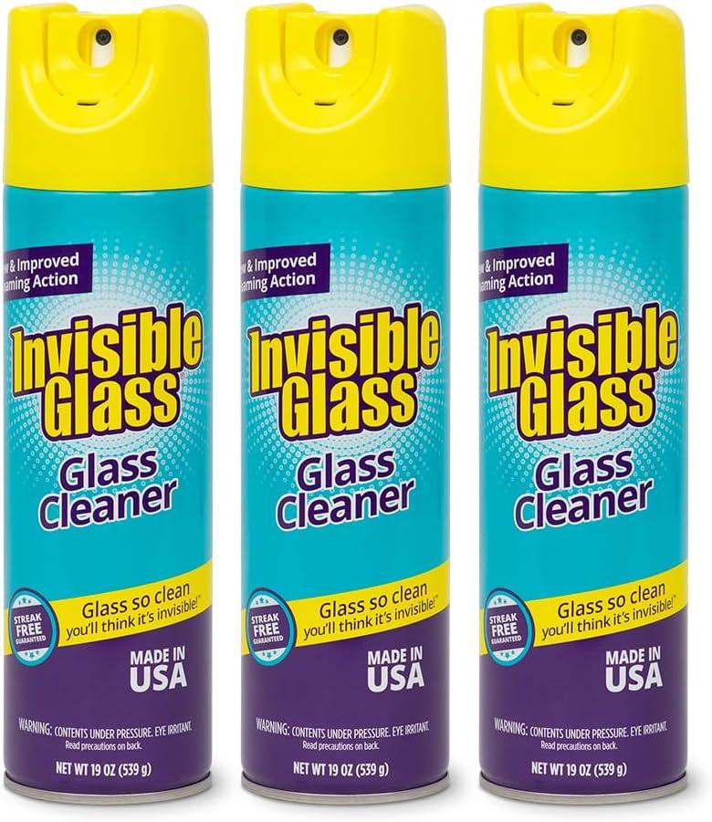 imageInvisible Glass 91160 Premium Glass and Window Cleaner for Auto and Home Cleans Glass Windows Glass Cooktops Patio Doors and More StreakFree AmmoniaFree TintSafe 19 Oz Pack of 1Unscented