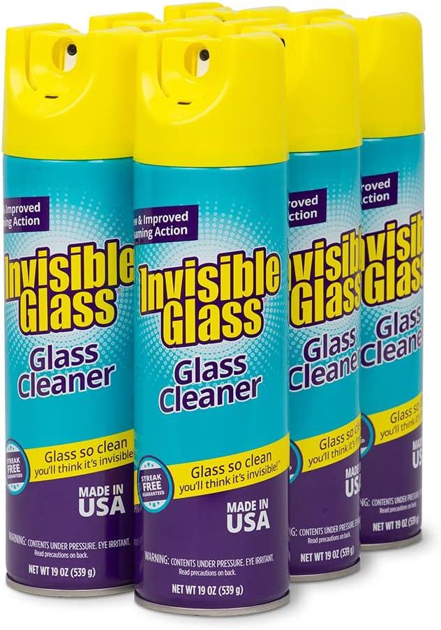 imageInvisible Glass 91160 Premium Glass and Window Cleaner for Auto and Home Cleans Glass Windows Glass Cooktops Patio Doors and More StreakFree AmmoniaFree TintSafe 19 Oz Pack of 1Unscented