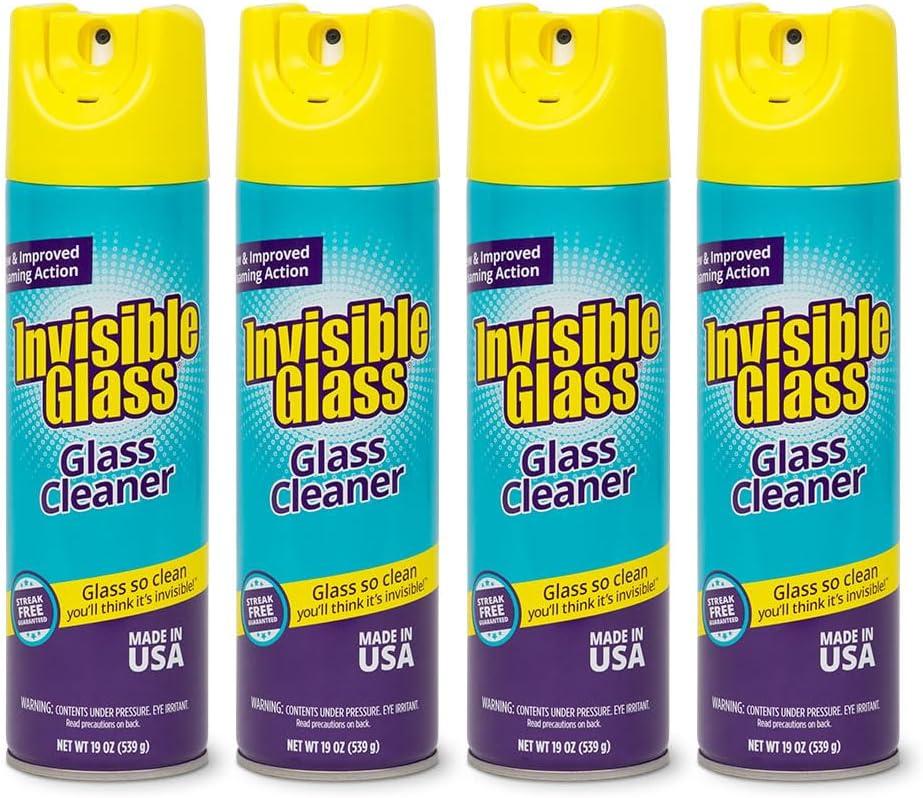 imageInvisible Glass 91160 Premium Glass and Window Cleaner for Auto and Home Cleans Glass Windows Glass Cooktops Patio Doors and More StreakFree AmmoniaFree TintSafe 19 Oz Pack of 1Unscented