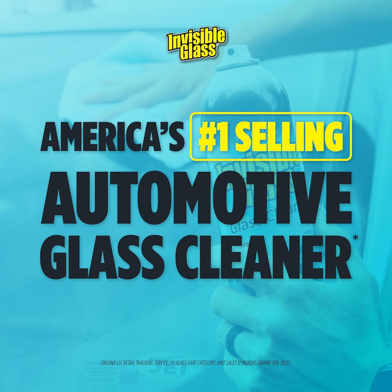 imageInvisible Glass 92163 Premium Glass and Window Cleaner for Auto and Home Cleans Glass Windows Windshields and More StreakFree AmmoniaFree TintSafe 16 fl oz16 Fl Oz Pack of 4