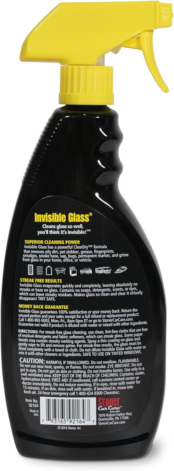 imageInvisible Glass 921642PK Premium Glass and Window Cleaner for Auto and Home Cleans Glass Windows Windshields and More StreakFree AmmoniaFree TintSafe 22 fl oz Pack of 222 Fl Oz Pack of 6