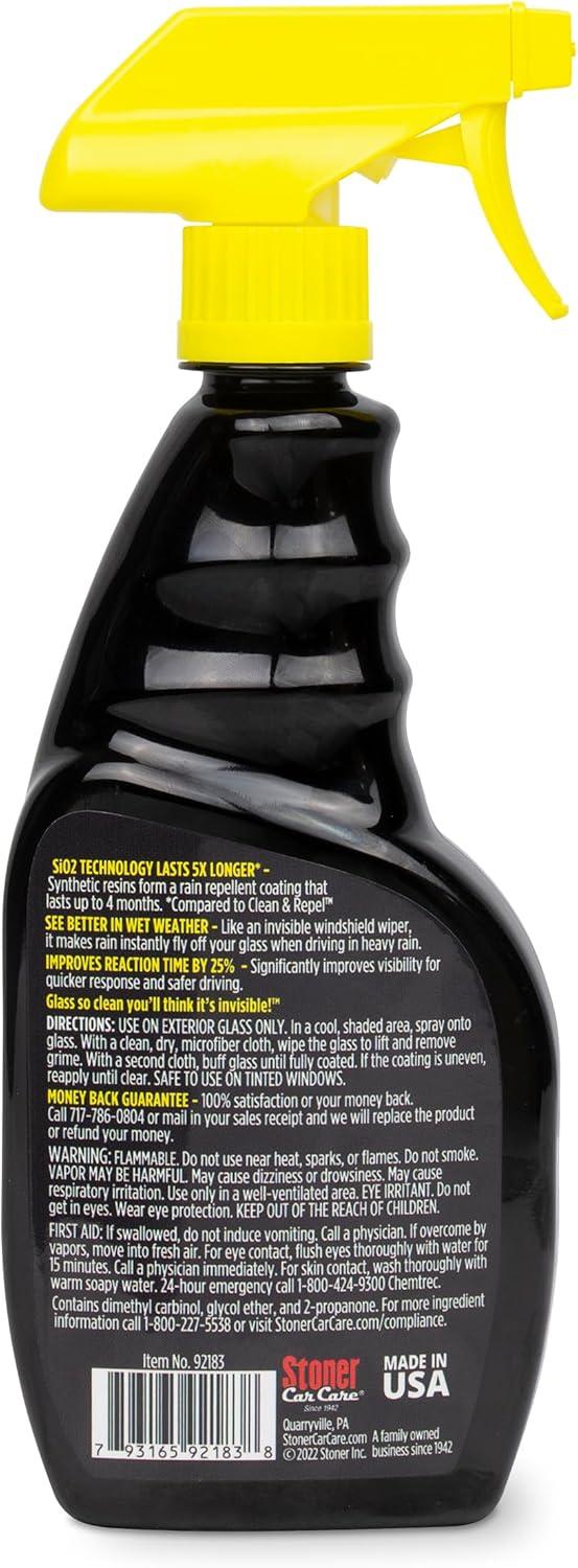 imageInvisible Glass 921836PK Hybrid Ceramic Rain Repellent and Glass Cleaner Cleans and Protects Car Windows and Windshields with LongLasting WaterRepellent Si02 Technology 16 Fl Oz Pack of 616 Fl Oz Pack of 2