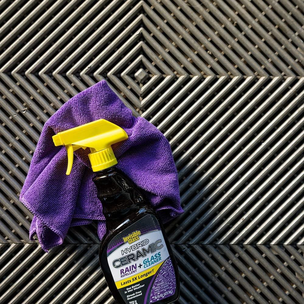 imageInvisible Glass 921836PK Hybrid Ceramic Rain Repellent and Glass Cleaner Cleans and Protects Car Windows and Windshields with LongLasting WaterRepellent Si02 Technology 16 Fl Oz Pack of 616 Fl Oz Pack of 6