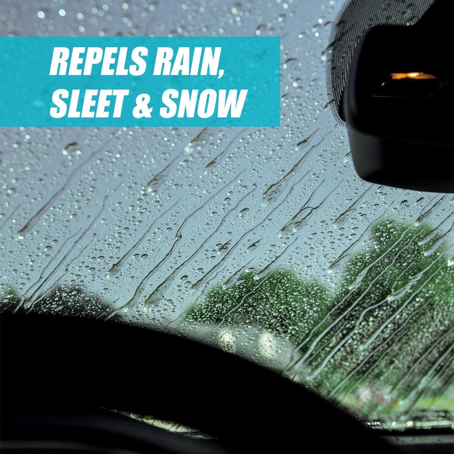 imageInvisible Glass 92184 Clean ampamp Repel  Glass Cleaner and Rain Repellent Spray Cleans Exterior Windshields Repels Rain Sleet Snow Improves Wet Weather Driving Visibility  22 fl oz22 Fl Oz Pack of 2
