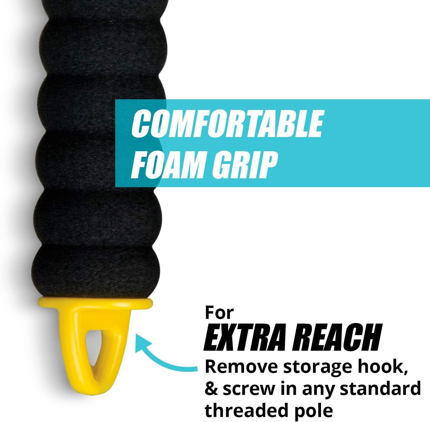 imageInvisible Glass 95161 Reach and Clean Tool 1Piece Window Wand Glass Cleaning Tool for Windshields Cleaner for Auto Glass HardtoReach Places