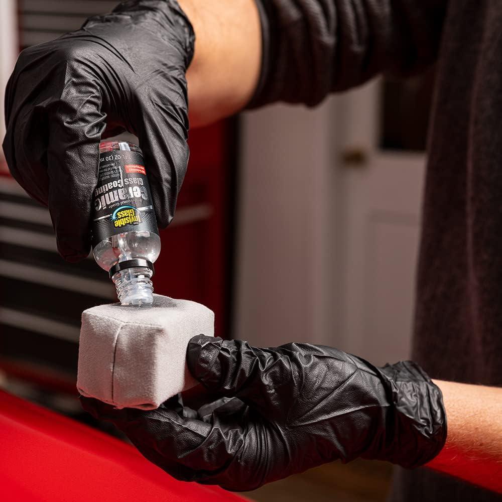 imageInvisible Glass 99017 Pro Glass Care Kit  Clean with Premium Glass Cleaner Strip Water Spots with Glass Stripper Protect with Ceramic Coating  Includes 2 Microfiber Cloths27 Fl Oz Pack of 1