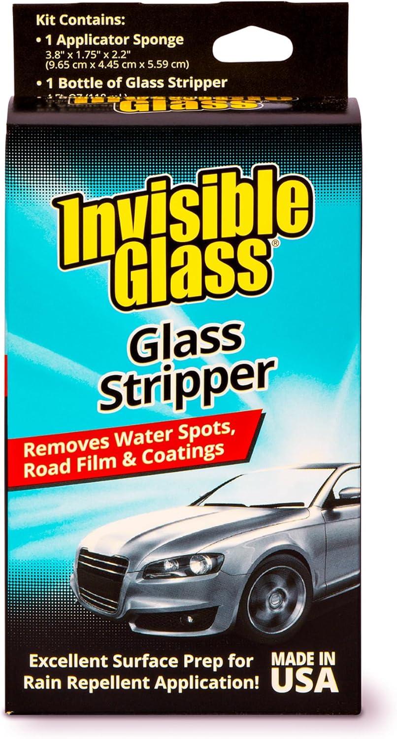 imageInvisible Glass 99017 Pro Glass Care Kit  Clean with Premium Glass Cleaner Strip Water Spots with Glass Stripper Protect with Ceramic Coating  Includes 2 Microfiber ClothsPack of 1