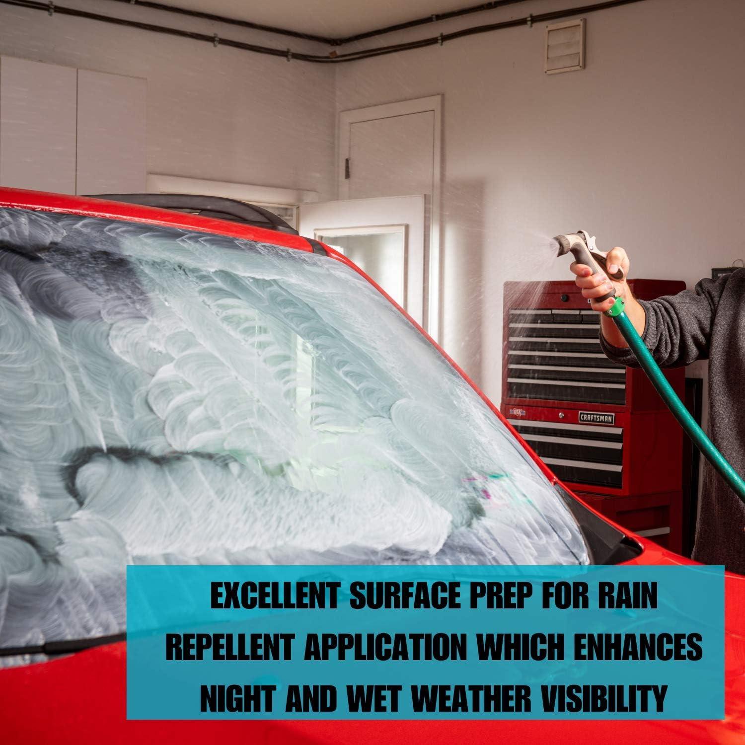 imageInvisible Glass 99017 Pro Glass Care Kit  Clean with Premium Glass Cleaner Strip Water Spots with Glass Stripper Protect with Ceramic Coating  Includes 2 Microfiber Cloths338 Fl Oz Pack of 2