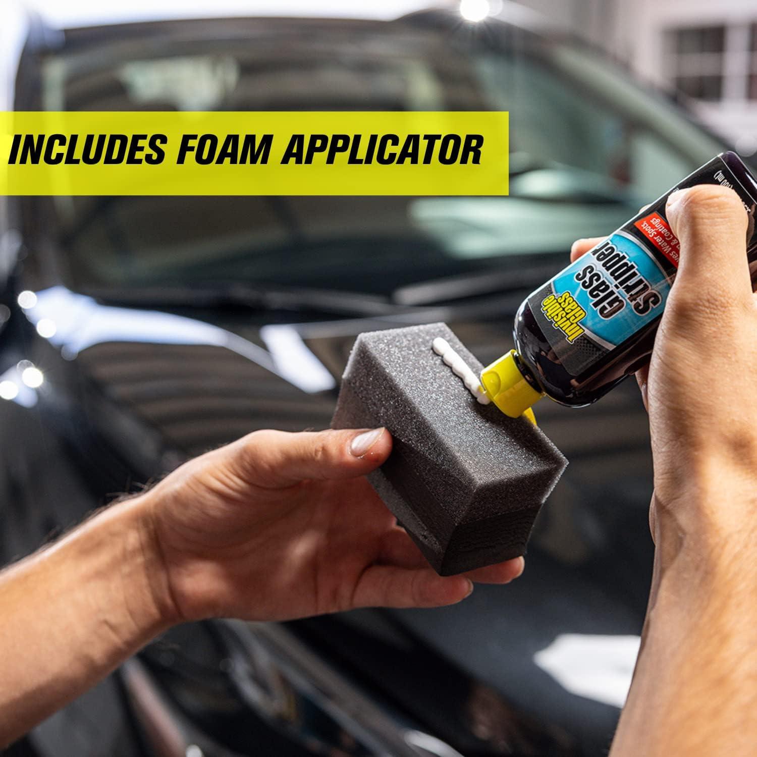 imageInvisible Glass 99017 Pro Glass Care Kit  Clean with Premium Glass Cleaner Strip Water Spots with Glass Stripper Protect with Ceramic Coating  Includes 2 Microfiber Cloths338 Fl Oz Pack of 6