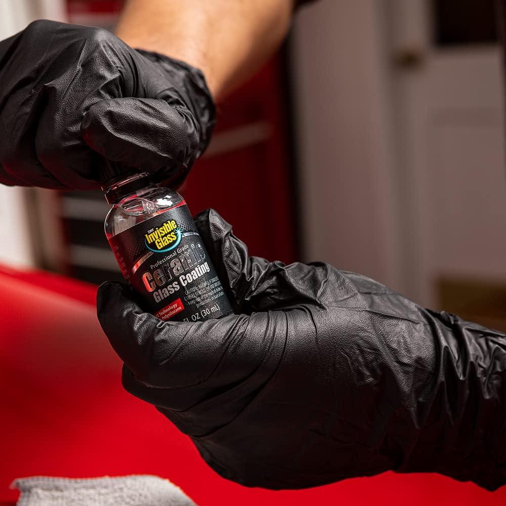 imageInvisible Glass 99017 Pro Glass Care Kit  Clean with Premium Glass Cleaner Strip Water Spots with Glass Stripper Protect with Ceramic Coating  Includes 2 Microfiber Cloths27 Fl Oz Pack of 1