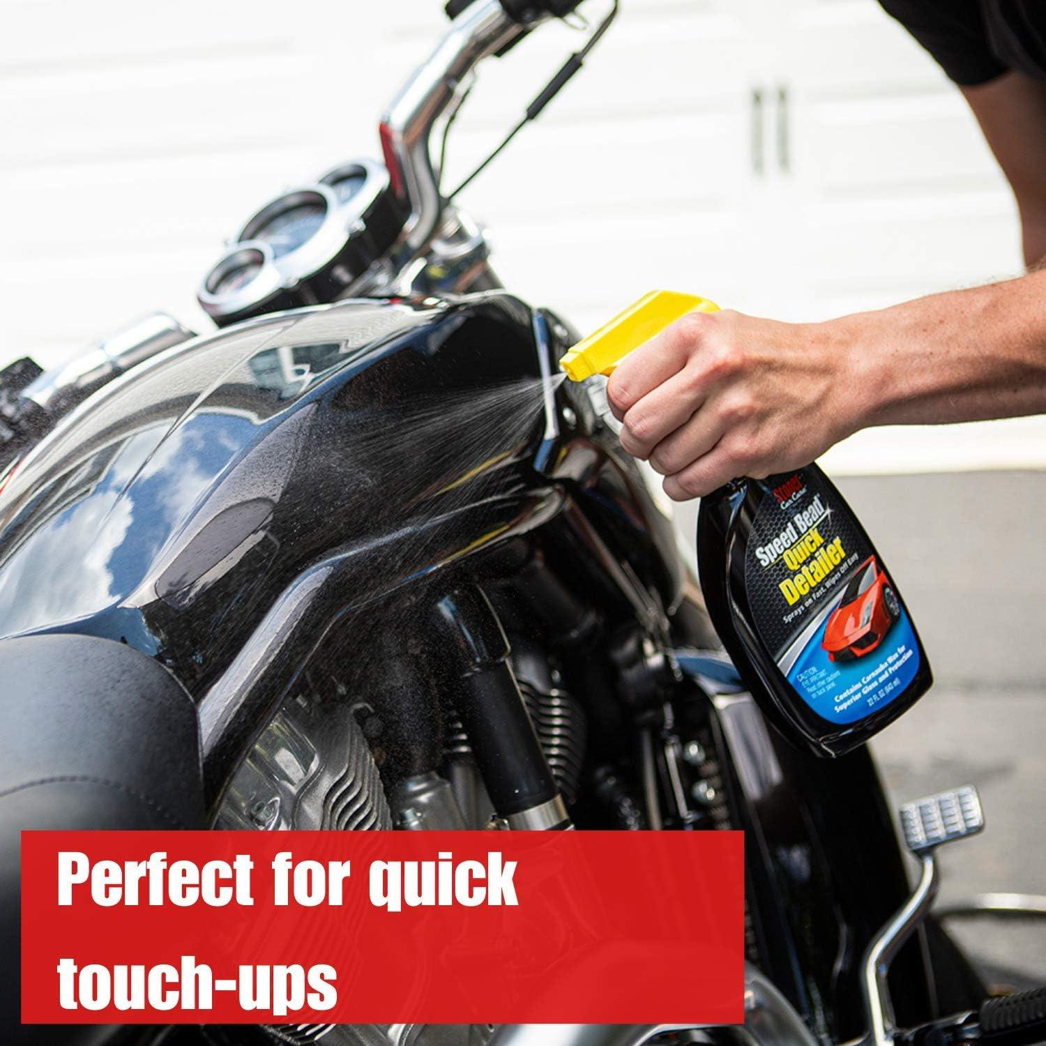 imageStoner Car Care 99004 Car Show TouchUp 6Piece Kit for Automotive Detailing with Speed Bead Quick Detailer for Shine and Gloss Grime Eraser Invisible Glass Premium Glass Cleaner Three Microfibers22 Fl Oz Pack of 1