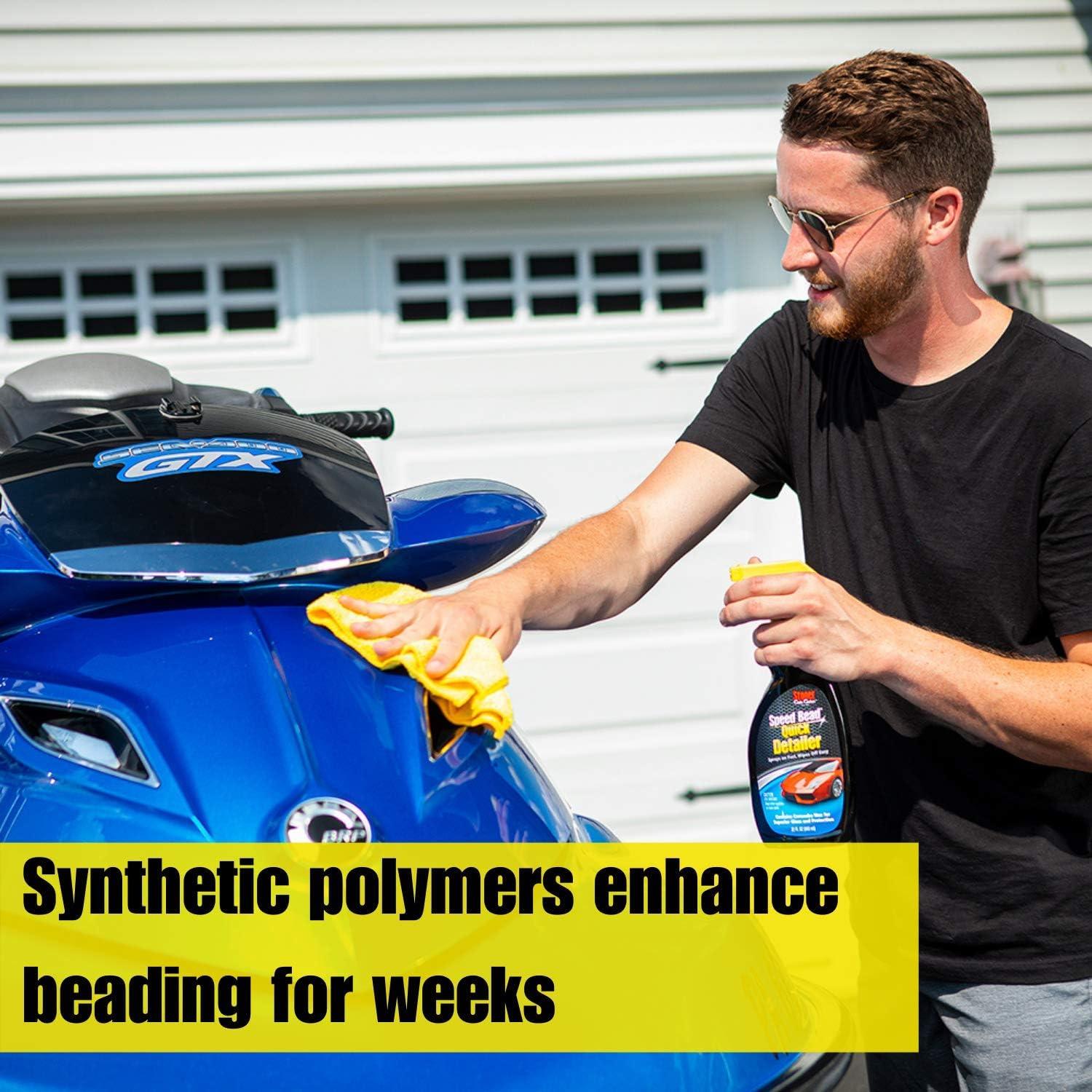 imageStoner Car Care 99004 Car Show TouchUp 6Piece Kit for Automotive Detailing with Speed Bead Quick Detailer for Shine and Gloss Grime Eraser Invisible Glass Premium Glass Cleaner Three Microfibers22 Fl Oz Pack of 6