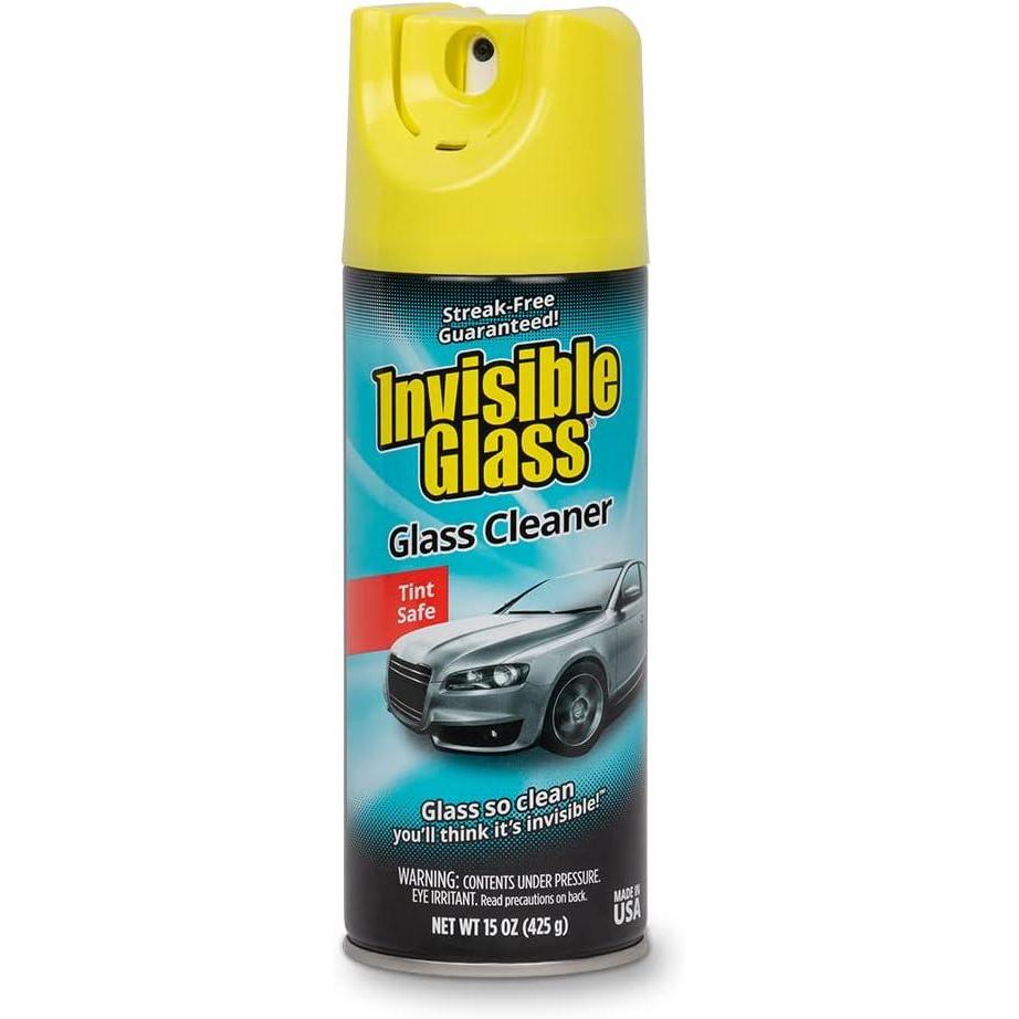 imageInvisible Glass 91163 Premium Aerosol Glass and Window Cleaner for Auto and Home StreakFree AmmoniaFree TintSafe 15 oz15 Ounce Pack of 1