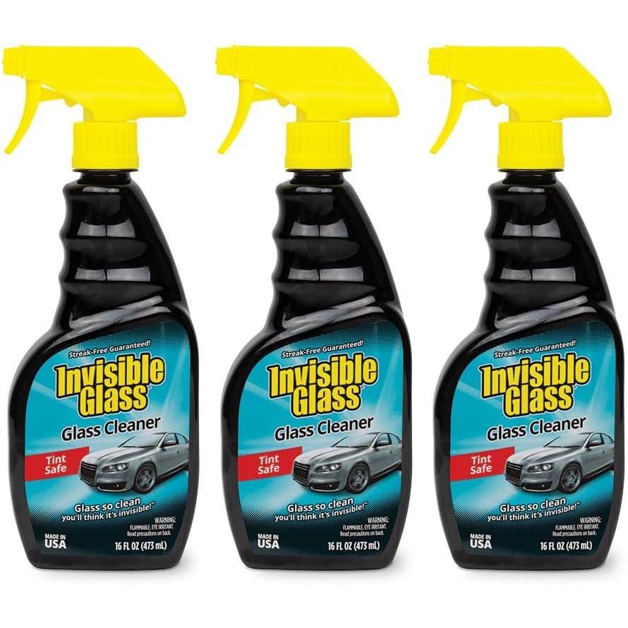 imageInvisible Glass 92163 Premium Glass and Window Cleaner for Auto and Home Cleans Glass Windows Windshields and More StreakFree AmmoniaFree TintSafe 16 fl oz16 Fl Oz Pack of 3