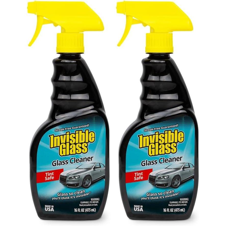 imageInvisible Glass 92163 Premium Glass and Window Cleaner for Auto and Home Cleans Glass Windows Windshields and More StreakFree AmmoniaFree TintSafe 16 fl oz16 Fl Oz Pack of 2