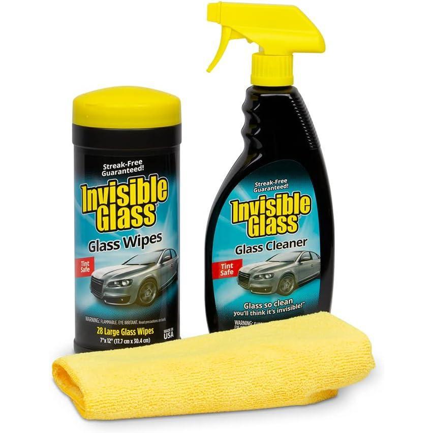imageInvisible Glass 921642PK Premium Glass and Window Cleaner for Auto and Home Cleans Glass Windows Windshields and More StreakFree AmmoniaFree TintSafe 22 fl oz Pack of 23Piece Kit