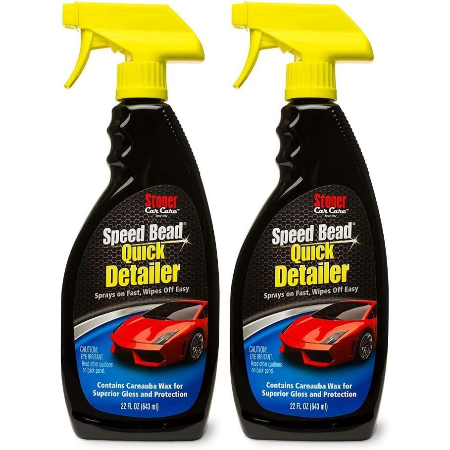 imageStoner Car Care 99004 Car Show TouchUp 6Piece Kit for Automotive Detailing with Speed Bead Quick Detailer for Shine and Gloss Grime Eraser Invisible Glass Premium Glass Cleaner Three Microfibers22 Fl Oz Pack of 2
