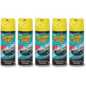 Invisible Glass 91163 Premium Aerosol Glass and Window Cleaner for Auto and Home, Streak-Free, Ammonia-Free, Tint-Safe, 15 oz(15 Ounce (Pack of 5))