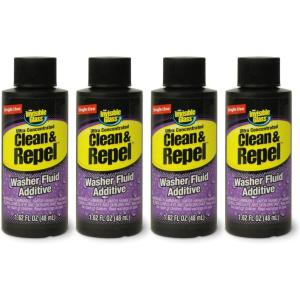 Invisible Glass 91400-4PK Clean and Repel Windshield Washer Fluid Additive Concentrate Convenient Single Use to Repel Rain, Sleet, and Snow from Auto Glass and Improve Driving Visibility