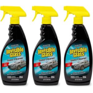 Invisible Glass 92164-3PK Premium Glass and Window Cleaner for Auto and Home Cleans Glass, Windows, Windshields, and More, Streak-Free, Ammonia-Free, Tint-Safe, 22 fl oz (Pack of 3)