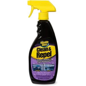 Invisible Glass 92184 Clean & Repel – Glass Cleaner and Rain Repellent Spray, Cleans Exterior Windshields, Repels Rain, Sleet, Snow, Improves Wet Weather Driving Visibility – 22 fl oz(22 Fl Oz (Pack of 1))