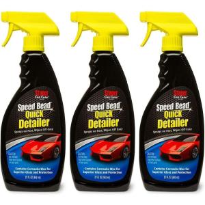Stoner Car Care 99004 Car Show Touch-Up 6-Piece Kit for Automotive Detailing with Speed Bead Quick Detailer for Shine and Gloss, Grime Eraser, Invisible Glass Premium Glass Cleaner, Three Microfibers(22 Fl Oz (Pack of 3))
