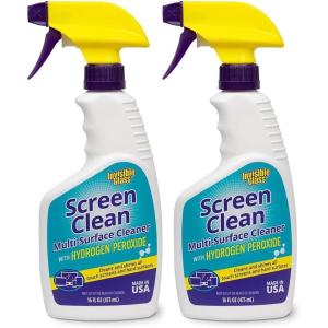Invisible Glass 92013 16-Ounce Screen Clean Multi-Surface Cleaner Perfect for Touch Screens, Smart Phones, Tablets, Laptops, Glass, and Electronics, Pack of 1(16 Fl Oz (Pack of 2))