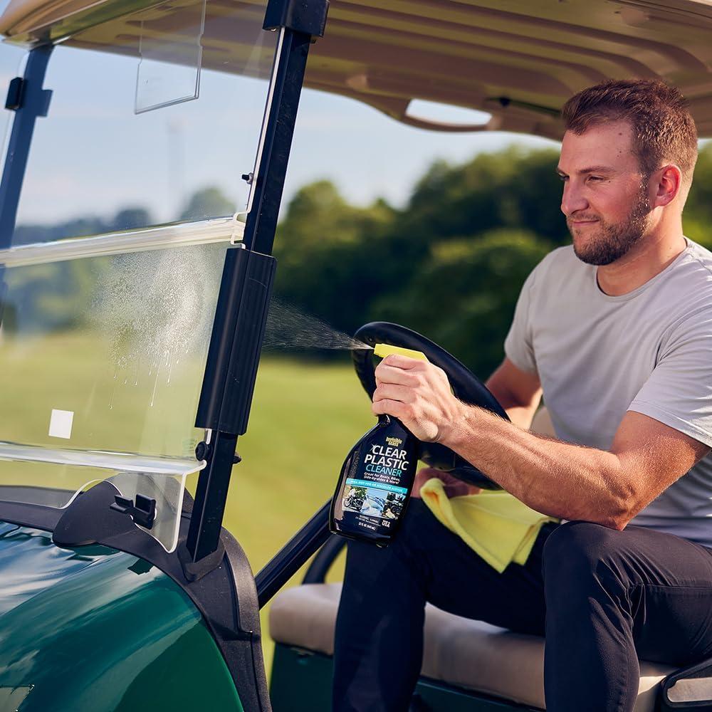 imageInvisible Glass 92084 Clear Plastic Cleaner for Cars Motorcycles RVs Boats Helmet Visors Golf Carts Acrylic and Vinyl Windows StreakFree HazeFree Removes Static 22 Fl Oz Pack of 122 Fl Oz Pack of 6