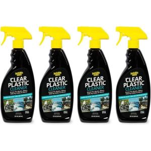 Invisible Glass 92084 Clear Plastic Cleaner for Cars, Motorcycles, RVs, Boats, Helmet Visors, Golf Carts, Acrylic and Vinyl Windows, Streak-Free, Haze-Free, Removes Static, 22 Fl Oz, Pack of 1(1 Count (Pack of 4))