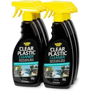 Invisible Glass 92084 Clear Plastic Cleaner for Cars, Motorcycles, RVs, Boats, Helmet Visors, Golf Carts, Acrylic and Vinyl Windows, Streak-Free, Haze-Free, Removes Static, 22 Fl Oz, Pack of 1(22 Fl Oz (Pack of 6))