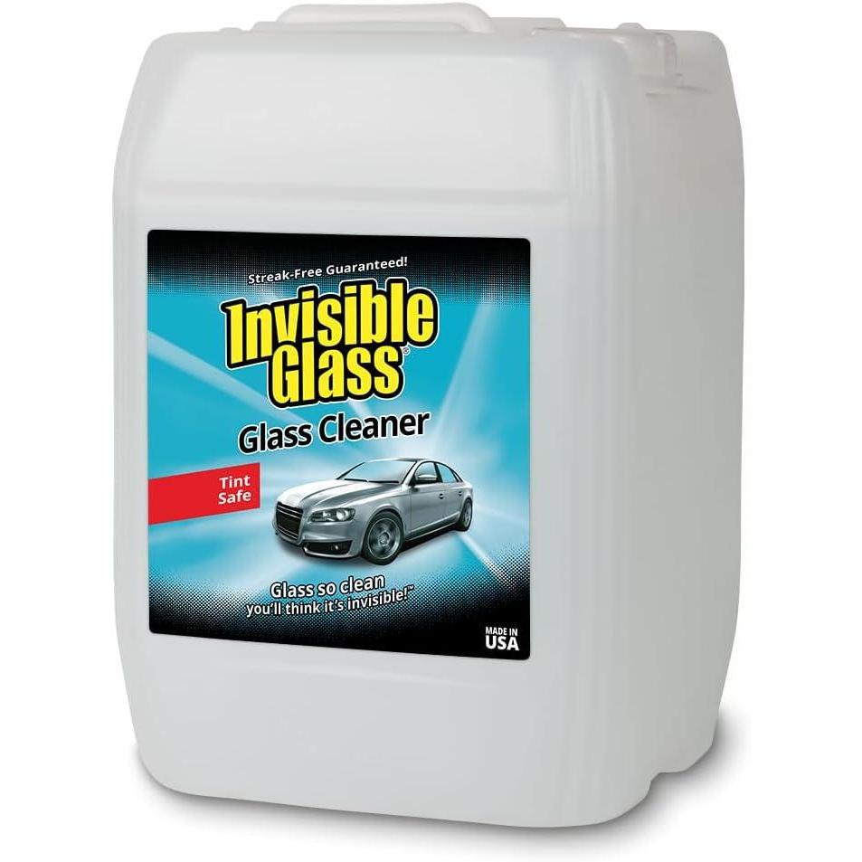 image:imageInvisible Glass 91167 Premium Glass Cleaner for Car Windshields and Windows Automotive and Home Window Cleaner StreakFree AmmoniaFree TintSafe 5 Gallons640 Fl Oz Pack of 1